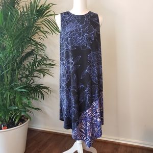 Asymmetrical Floral Dress